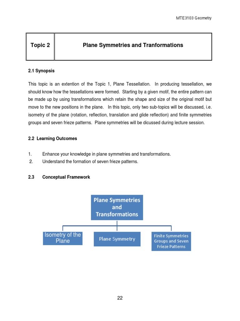 Isometries in Plane Transformations | PDF | Shape | Euclid