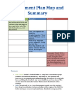 Assessment Plan Map and Summary