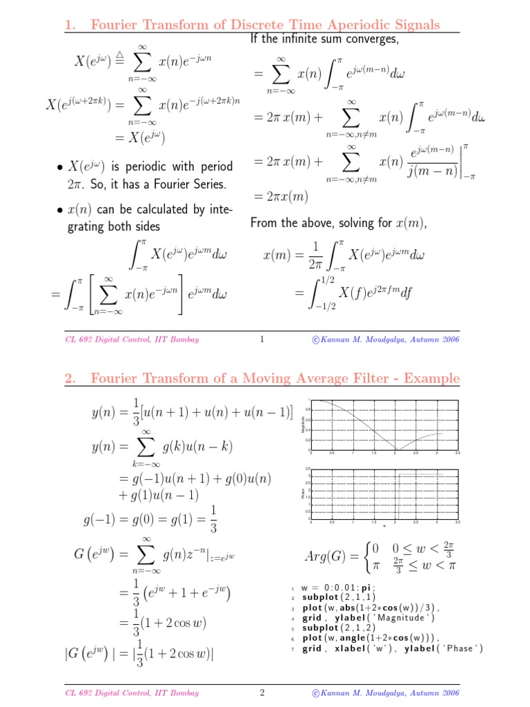 Fourier Transform PDF Sampling (Signal Processing) Fourier Analysis