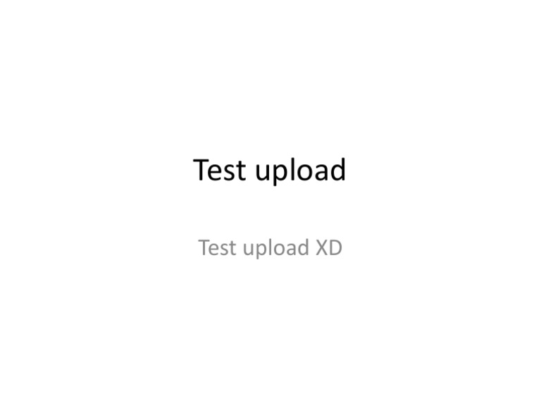 Test Upload | PDF