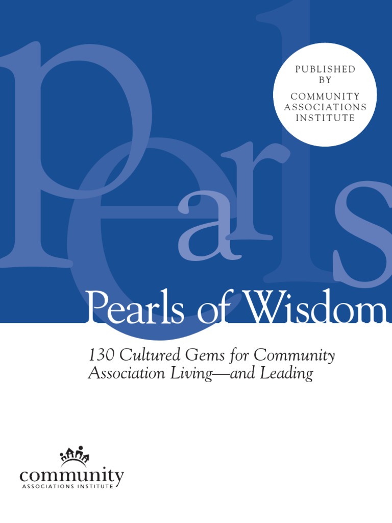 Pearls of Wisdom PDF Covenant (Law) Leadership