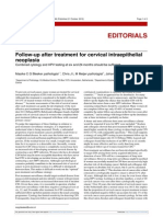 Follow-Up After Treatment For Cervical Intraepithelial Neoplasia