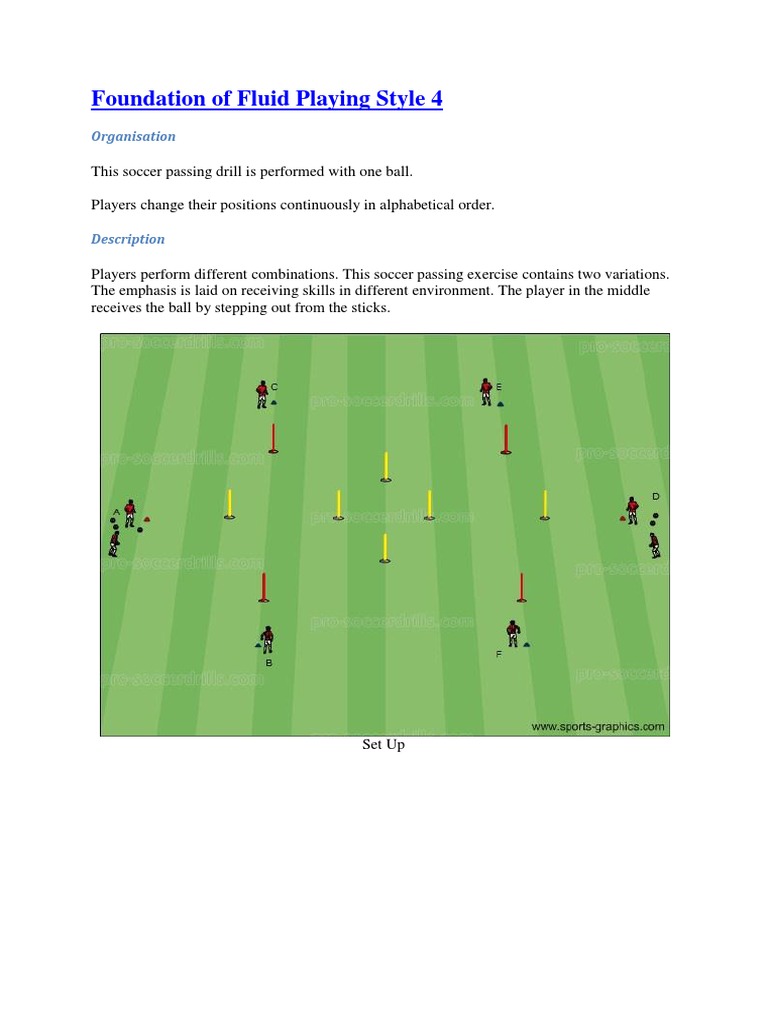 Soccer Passing Drill PDF Association Football Ball Games