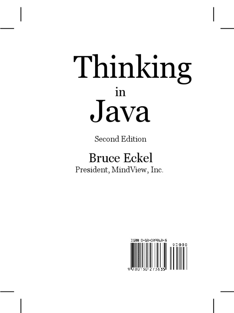 Thinking in Java | PDF | Models Of Computation | Software Development