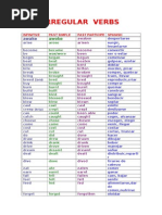 Irregular Verbs