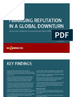 Managing Reputation in a Global Downturn (Presentation)