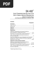 Sa 402 PDF | PDF | Financial Audit | Auditor's Report