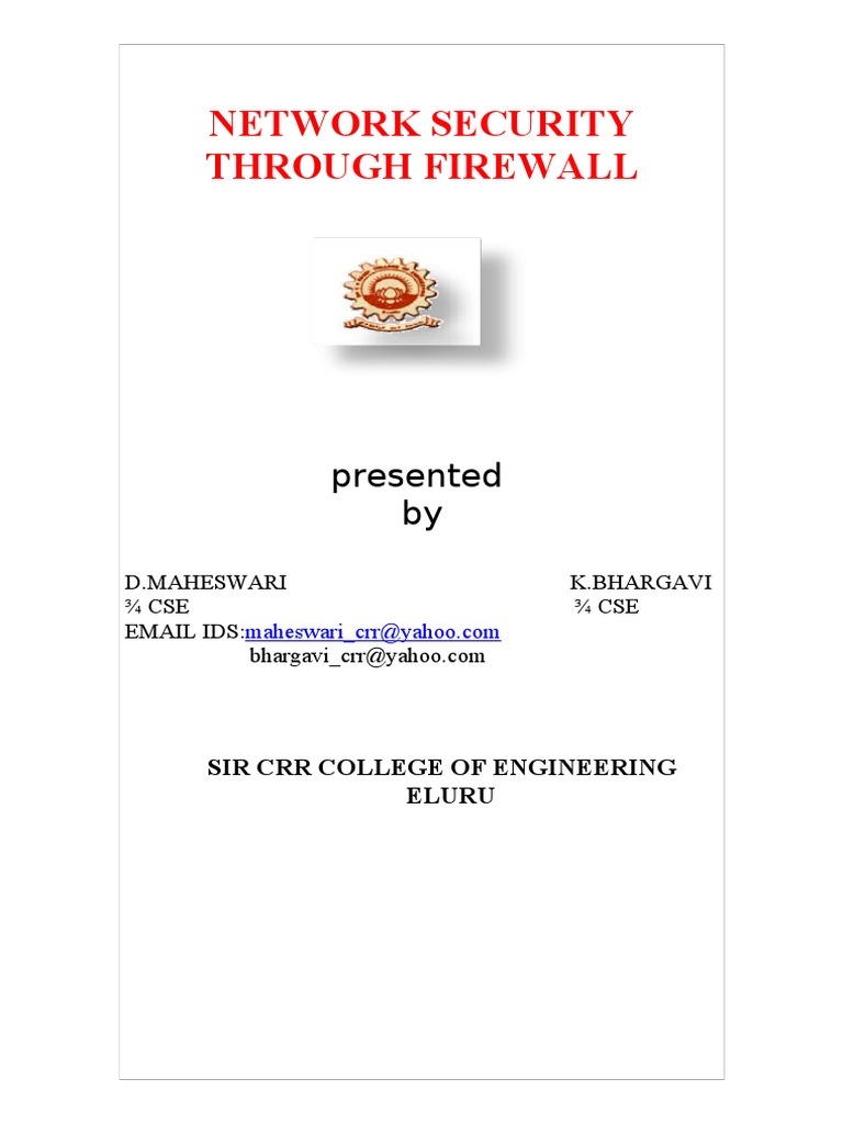 Network Security via Firewalls | PDF | Firewall (Computing) | Digital ...