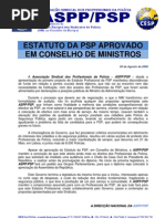 Nota de Imprensa ASPP.PSP - Aprovação do Estatuto da PSP