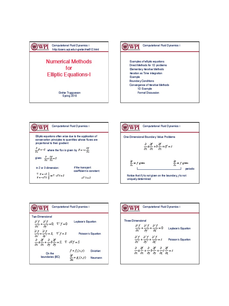Numerical Methods For Elliptic Equations PDF Dynamical System