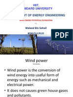 Wind Energy Potential in Pakistan by Waleed 1