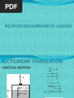 Relative Equilibrium of Liquids