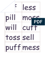 Off Less Pill Moss Will Cuff Toss Sell Puff Mess
