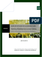 Guia Estudio Grado Parte 2 TEXTOS LITERARIOS EDAD MEDIA 2013-14 Definitiva