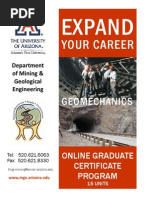 MGE Geomechanics Certificate Program