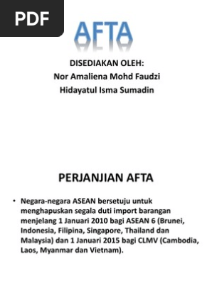 Afta Slide Pdf