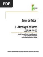 (3 - Modelagem de Dados - Lógico e Físico)