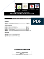 Muscle and Fitness War 2014: Participant Registration Manual