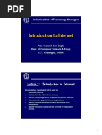 Introduction To Internet: Indian Institute of Technology Kharagpur