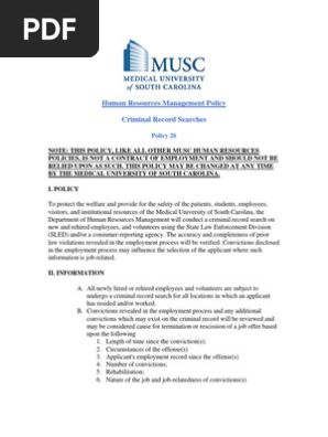 Criminal Record Searches