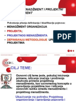 Menadzment I Projektni Menadzment Predavanje PDF