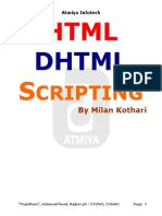 HTML, DHTML, Java Script