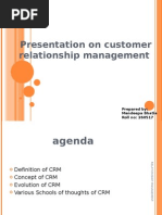 Download Presentation on Customer Relationship Management by manu_traped SN18170455 doc pdf