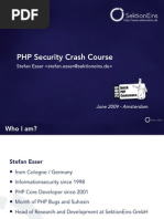 PHP Security Crash Course - 1 - Introduction