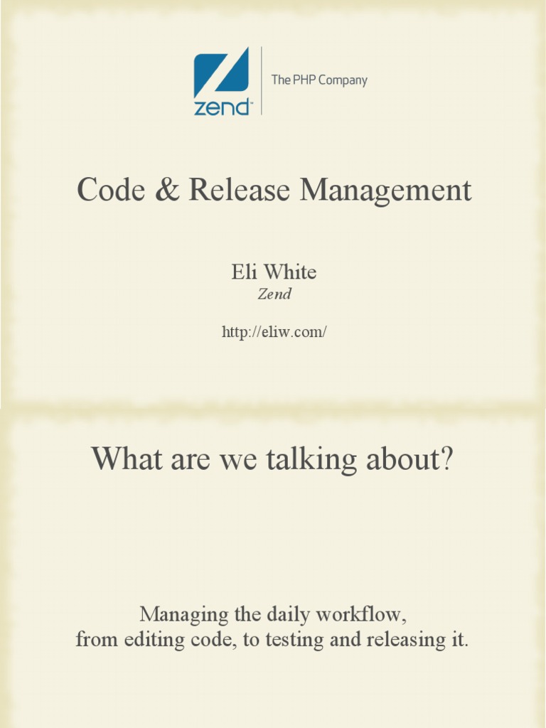 Code & Release Management PDF Version Control Computer Data
