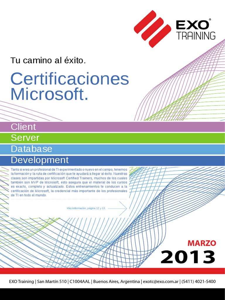 Certificaciones PDF PDF Certificaciones de Cisco Microsoft Certificaciones PDF PDF Certificaciones de Cisco Microsoft