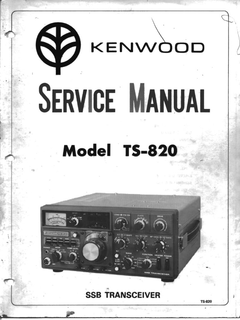 Kenwood TS820 Service Manual