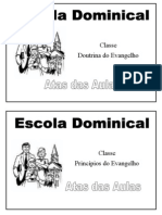 Capa Das Atas Das Aulas Da Escola Dominical