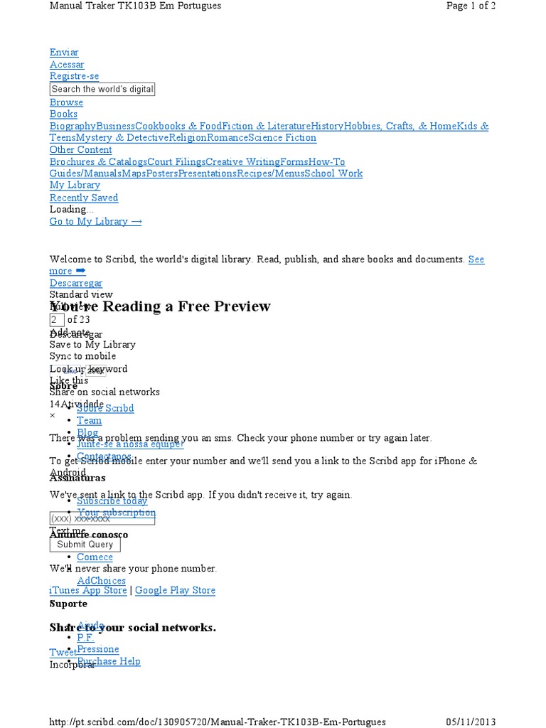 Manual do Traker TK103B em Português | PDF | Social Science | General ...