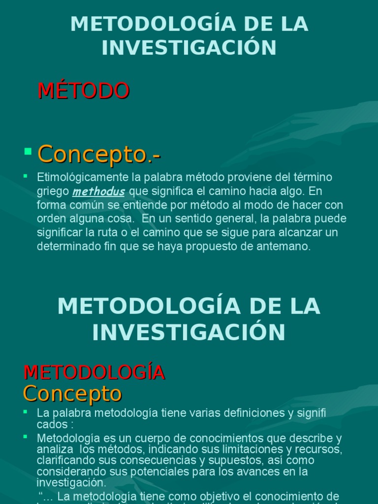 METODOLOGÍA DE LA INVESTIGACION