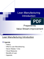 Lean Manufacturing: Prepared by Value Stream-Improvement