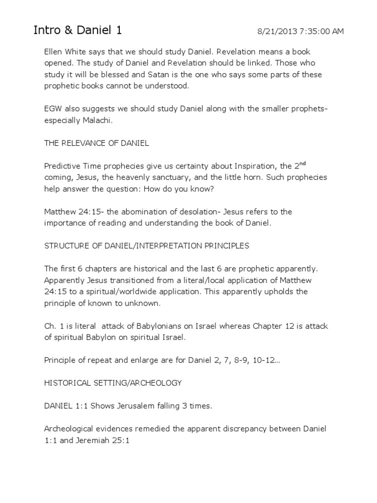 Insights on the Book of Daniel | PDF | Book Of Daniel | Daniel ...