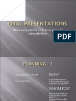 How To Make Good Oral Presentations