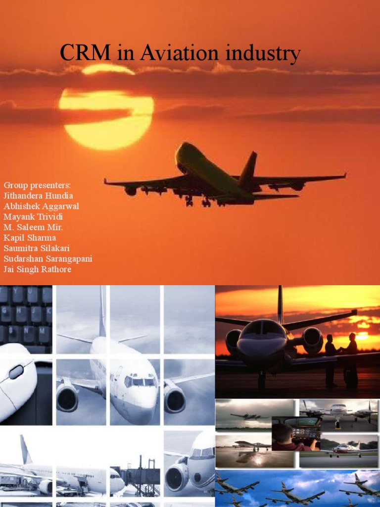 Crm in aviation industry by jithendra Marketing Business