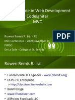 CodeIgniter MVC - Rowen Iral