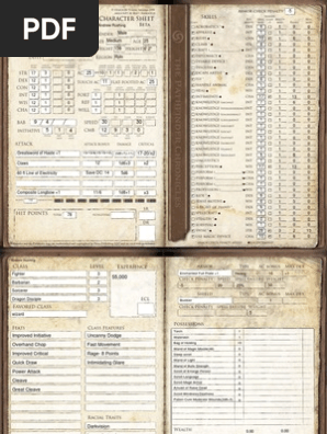 Character Sheet