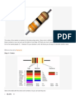 How To Read Color Codes From Resistors