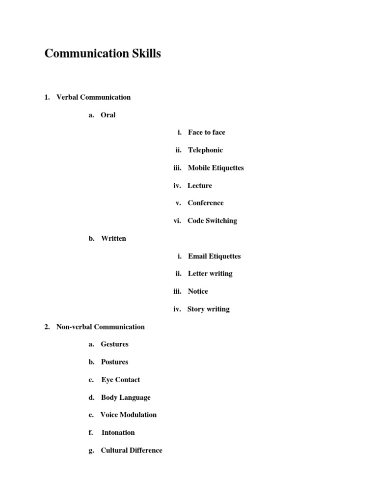 Communication Skills | PDF | Career & Growth | Language Arts & Discipline