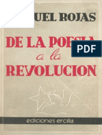 Manuel Rojas de La Poesia A La Revolucion