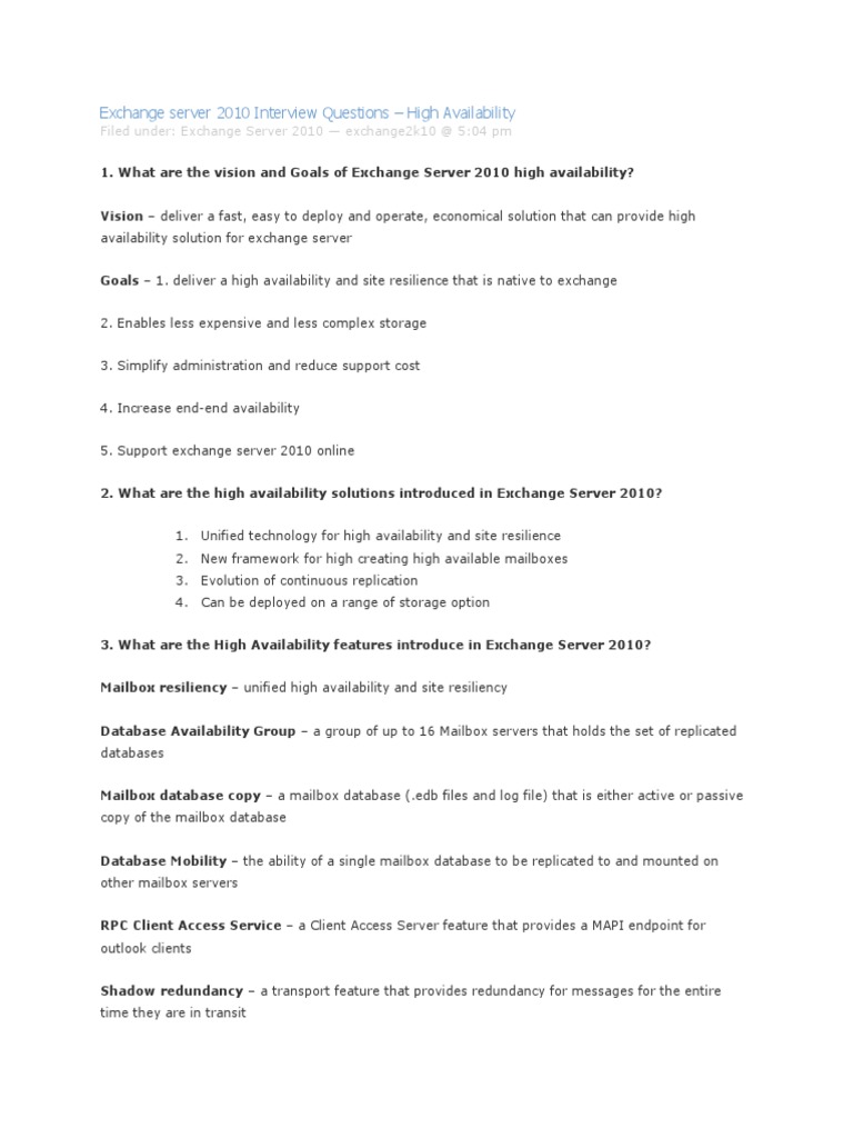 Exchange server 2010 руководство pdf online
