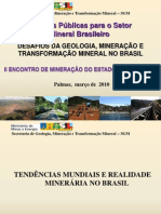 24-03 1900h - Palestra Carlos Nogueira - Políticas Públicas para o Setor Mineral Brasileiro