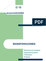 Capitulo 10. BIOSEPARACIONES