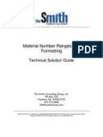 Material Number Ranges and Formatting: Technical Solution Guide