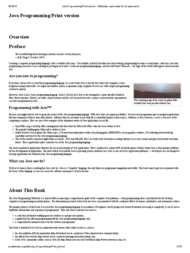 Java Programming - Print Version PDF | PDF | Java Virtual Machine ...