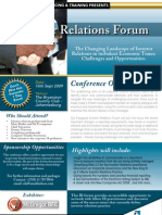 Investor Relations Forum