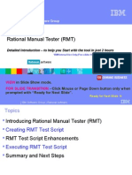 Rational Manual Tester (RMT) : IBM Software Group